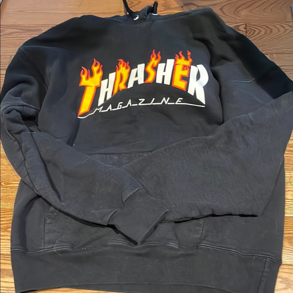 Thrasher Black Hoodie for Men